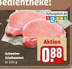 Aktuelle Schweinefleisch Angebote bei REWE in Karlsruhe Aktuelles Schweine-Stielkotelett Angebot bei REWE in Karlsruhe ab 0,88 €