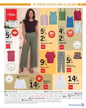 Promos Pantalon Femme dans le catalogue "la fête des mamans" de E.Leclerc Pantalon Femme en promo dans le catalogue E.Leclerc à la page 15