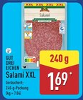 Salami XXL im Angebot bei ALDI Nord in Bad Oeynhausen Salami XXL Angebote von Gut Drei Eichen bei ALDI Nord Bad Oeynhausen für 1,69 €