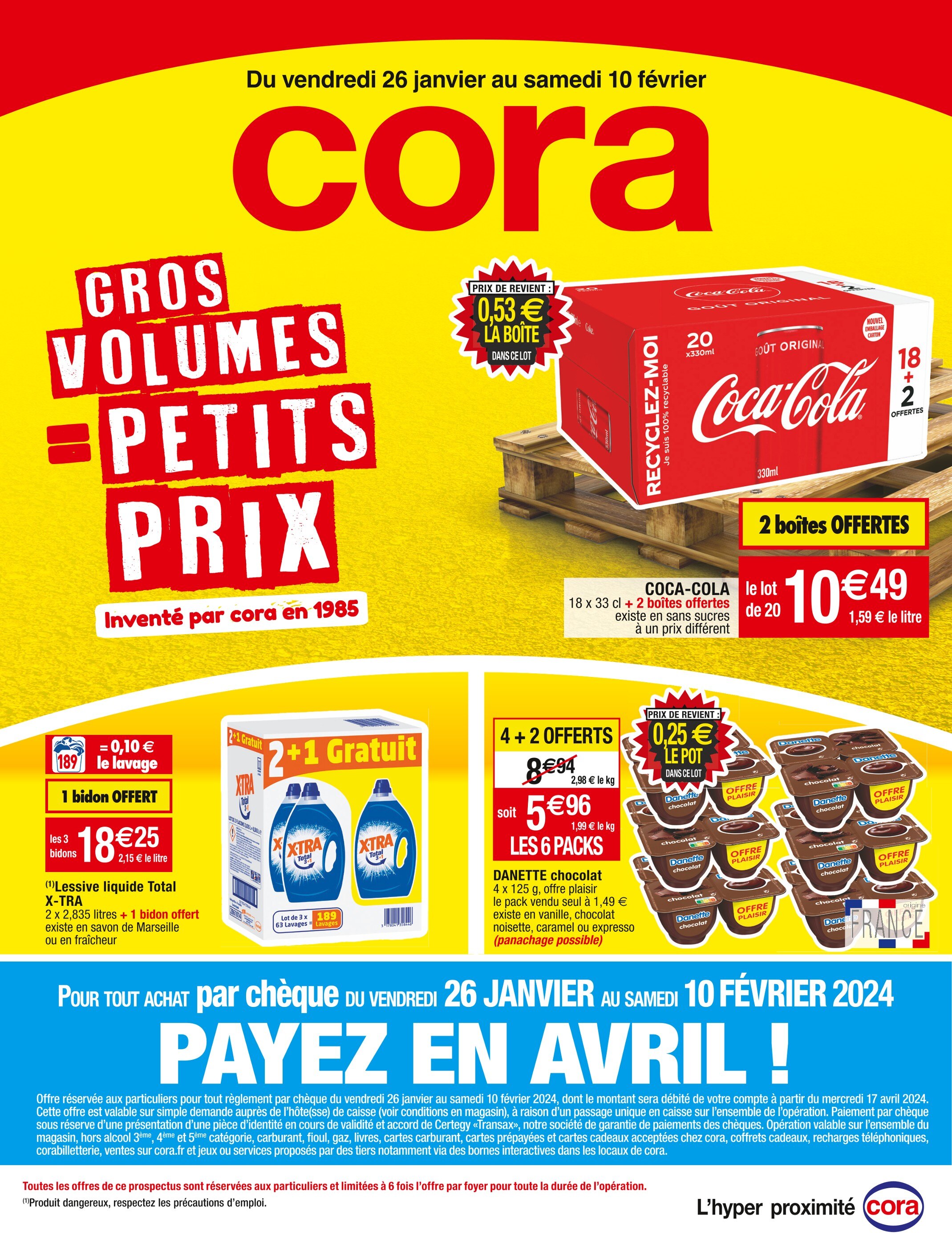 Promotion Cora Lessive liquide fraicheur, Lot de 2 x 3L - 40 lavages