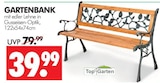 Gartenbank im Angebot bei Wreesmann in Stendal Gartenbank Angebote von Top Garden bei Wreesmann Stendal für 39,99 €