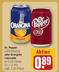 Dr. Pepper koffeinhaltig von Dr. Pepper für 0,89 € bei REWE im Angebot Dr. Pepper koffeinhaltig von Dr. Pepper im aktuellen REWE Prospekt