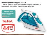 Dampfbügeleisen Easygliss FV5718 im Angebot bei GLOBUS in Wetzlar Dampfbügeleisen Easygliss FV5718 Angebote von Tefal bei GLOBUS Wetzlar für 4,99 €