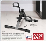 Faltbarer Arm- und Beintrainer von CRANE im aktuellen ALDI Nord Prospekt
