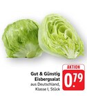 Eisbergsalat im Angebot bei EDEKA in Saarbrücken Eisbergsalat Angebote von Gut & Günstig bei EDEKA Saarbrücken für 0,79 €