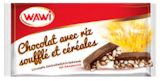 Chocolat au riz soufflé et céréales - WAWI en promo chez Norma Mulhouse à 1,34 €