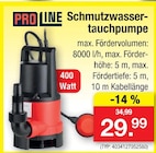 Schmutzwasser-Tauchpumpe Angebote von PRO LINE bei Zimmermann Göttingen für 29,99 €