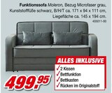 Funktionssofa Moleron für 499,95 € bei Möbel AS im Angebot Funktionssofa Moleron im aktuellen Möbel AS Prospekt