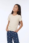 T-shirt en pointelle uni en promo chez Monoprix Margaret T-shirt en pointelle uni dans le catalogue Monoprix Margaret