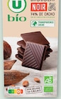 Chocolat Noir 74% - U BIO en promo chez U Express Le Cannet à 1,30 €