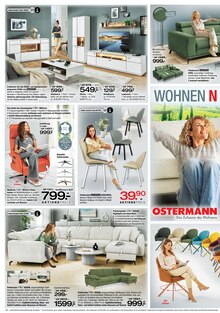 Sitzmöbel im Ostermann Prospekt "WOHNEN NEU ERLEBEN" mit 12 Seiten (Remscheid)