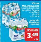 Mineralwasser Angebote von Vitrex bei Marktkauf Erlangen für 3,49 €