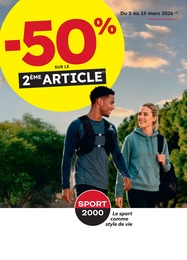 Prix et réduction Vêtements dans le prospectus Sport 2000 en cours Offre Vêtements dans le catalogue Sport 2000 du moment à la page 1