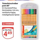Aktuelle Schreibwaren Angebote bei GLOBUS in Duisburg Aktuelles Tintenfeinschreiber point 88 Angebot bei GLOBUS in Duisburg ab 4,49 €