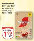Nescafé Sticks 3 in 1 im Angebot bei GLOBUS in Gera Nescafé Sticks 3 in 1 Angebote bei GLOBUS Gera für 1,99 €