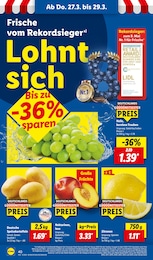 Weintrauben Angebot im aktuellen Lidl Prospekt auf Seite 58