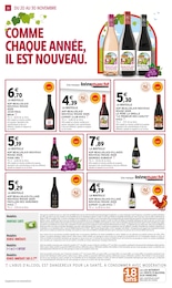 Prix et réduction Beaujolais Nouveau dans le prospectus Intermarché Super en cours Offre Beaujolais Nouveau dans le catalogue Intermarché Super du moment à la page 26