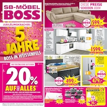 Aktueller SB Möbel Boss Prospekt, "DIESE PREISE SCHOCKEN JEDEN!", mit Angeboten der Woche, gültig von 18.04.2026 bis 18.04.2026