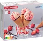 6 cônes vanille fraise - picard en promo chez Picard 6 cônes vanille fraise - picard dans le catalogue Picard