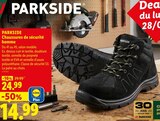 Chaussures de sécurité homme - PARKSIDE - Lidl à Reims Chaussures de sécurité homme - PARKSIDE en promo chez Lidl Reims à 14,99 €