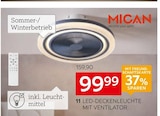 LED-Deckenleuchte mit Ventilator von Mican für 99,99 € bei XXXLutz Möbelhäuser im Angebot LED-Deckenleuchte mit Ventilator von Mican im aktuellen XXXLutz Möbelhäuser Prospekt