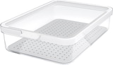 Kühlschrankorganizer mit Deckel & Einsatz, transparent (2,6 l) von rotho im aktuellen dm-drogerie markt Prospekt für 9,95 €