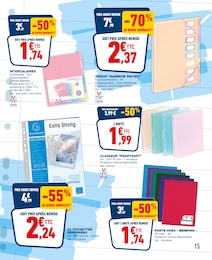 Offre Classeur dans le catalogue Bureau Vallée du moment à la page 15