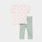 Ensemble 2 pièces legging et t-shirt ecru bébé fille en promo chez La Halle Ensemble 2 pièces legging et t-shirt ecru bébé fille dans le catalogue La Halle