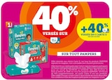 40% versés sur ma Carte U + 40% versés en € Carte U sur tout Pampers - Pampers en promo chez Hyper U Saintes