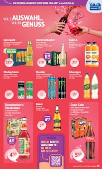 Coca Cola im Getränke Hoffmann Prospekt "Aktuelle Angebote" mit 8 Seiten (Falkensee)