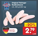 Original Thüringer Rostbratwurst im Angebot bei Netto Marken-Discount in Pirna Original Thüringer Rostbratwurst Angebote von Wolf bei Netto Marken-Discount Pirna für 2,79 €