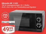 Aktuelle Mikrowelle Angebote bei GLOBUS in Trier Aktuelles Mikrowelle MW-131692 Angebot bei GLOBUS in Trier ab 49,99 €
