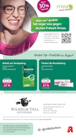 Aktueller mea - meine apotheke Apotheken Prospekt in Schkeuditz und Umgebung, "Unsere August-Angebote" mit 4 Seiten, 01.08.2025 - 31.08.2025