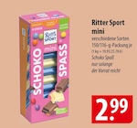 mini Angebote von Ritter Sport bei famila Nordost Norderstedt für 2,99 €