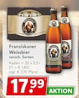 Weissbier Angebote von Franziskaner bei Getränkeland Schwerin für 17,99 €