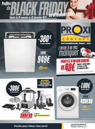 Prospectus Proxi Confort, "Profitez du Black Friday en attendant Noël" à Mantes-la-Jolie et alentours, 8 pages, 24/11/2023 - 02/12/2023 Catalogue Proxi Confort "Profitez du Black Friday en attendant Noël" à Mantes-la-Jolie et alentours, 8 pages, 24/11/2023 - 02/12/2023