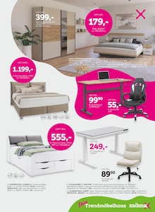 Bett im mömax Prospekt "Bei dir liegt Sparen im Trend?" mit 16 Seiten (Heilbronn)
