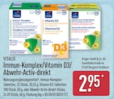 Immun-Komplex von Vitalis für 2,95 € bei ALDI Nord im Angebot Immun-Komplex von Vitalis im aktuellen ALDI Nord Prospekt