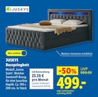 Boxspringbett Modell Leona Samt Angebote von Juskys bei Lidl Pforzheim für 499,00 €