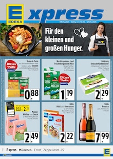 EDEKA Prospekt Für den kleinen und großen Hunger. mit 4 Seiten
