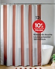 Rideau de douche Louise polyester à 10,39 € dans le catalogue Maxi Bazar