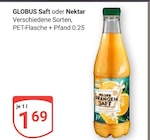 GLOBUS Saft im Angebot bei GLOBUS in Salzgitter GLOBUS Saft Angebote bei GLOBUS Salzgitter für 1,69 €
