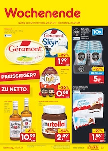 Nutella im Netto Marken-Discount Prospekt "Aktuelle Angebote" mit 51 Seiten (Trier)