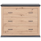 WICKELKOMMODE Benton Eichefarben, Dunkelgrau Angebote von My Baby Lou bei XXXLutz Möbelhäuser Magdeburg für 179,90 €