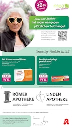 mea - meine apotheke Prospekt für Inzlingen mit 4 Seiten mea - meine apotheke Prospekt für Inzlingen: "Unsere Juli-Angebote", 4 Seiten, 01.07.2025 - 31.07.2025