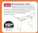 Wäscheständer „King“ im V-Markt Prospekt Wäscheständer „King“ von vileda im aktuellen V-Markt Prospekt für 19,99 €