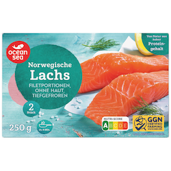 Norwegische Lachs Filetportionen