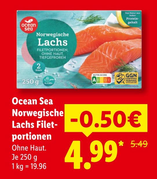 Norwegische Lachs Filetportionen