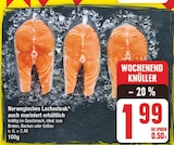 Aktuelles Norwegisches Lachssteak auch mariniert erhältlich Angebot bei EDEKA in Berlin ab 1,99 €