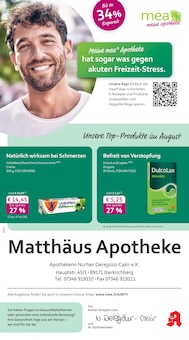 Aktueller mea - meine apotheke Prospekt (Illerkirchberg, 4 Seiten zum blättern mea - meine apotheke Prospekt Unsere August-Angebote mit 4 Seiten
